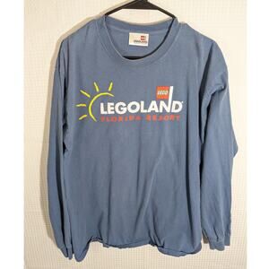 Legoland Florida Resort Long Sleeve Shirt Blue Adult XL LEGO Theme Park Graphic